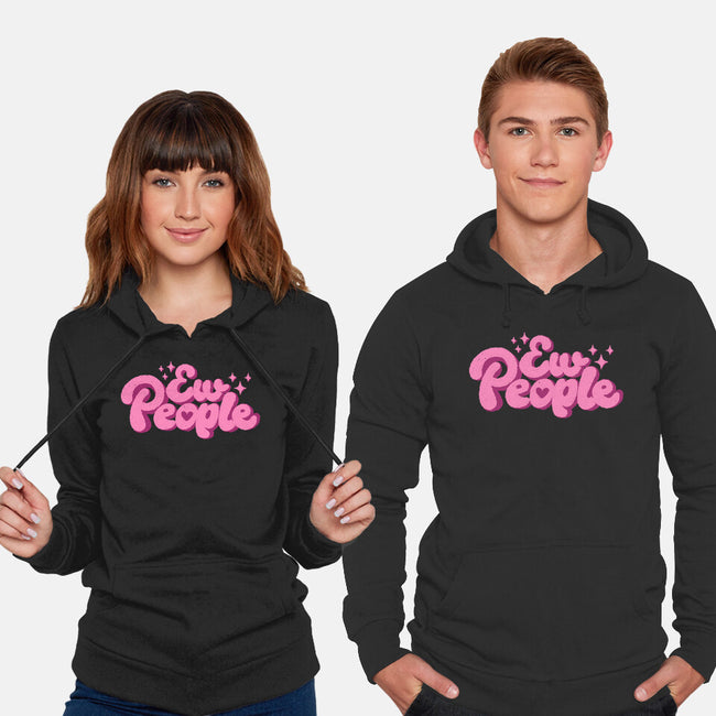 Ew People Pink-Unisex-Pullover-Sweatshirt-xMorfina