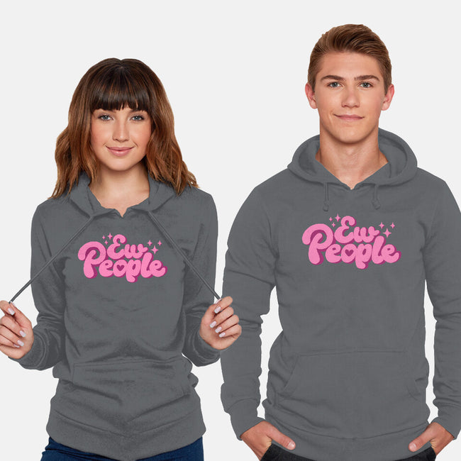 Ew People Pink-Unisex-Pullover-Sweatshirt-xMorfina