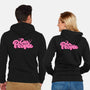 Ew People Pink-Unisex-Zip-Up-Sweatshirt-xMorfina