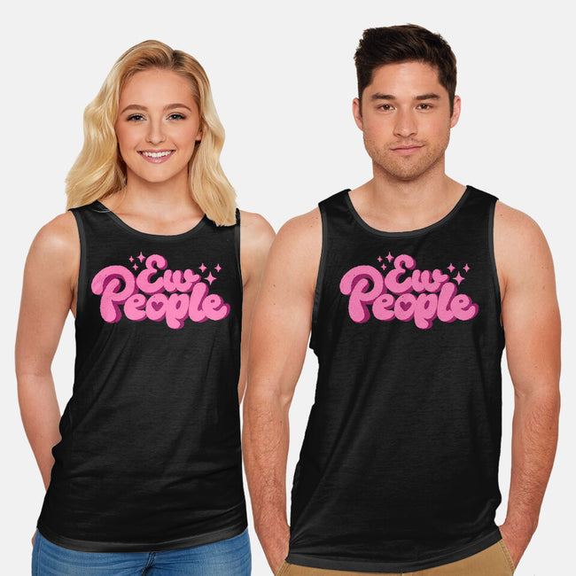Ew People Pink-Unisex-Basic-Tank-xMorfina