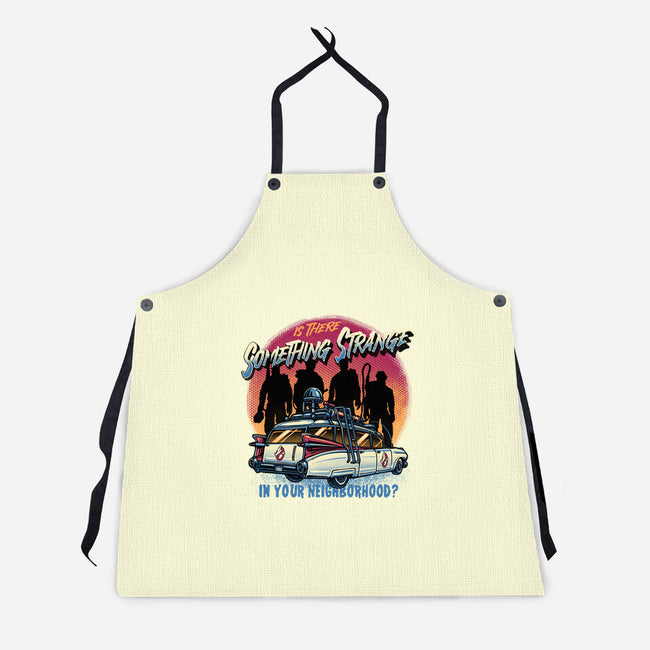 Strange Neighborhood-Unisex-Kitchen-Apron-glitchygorilla