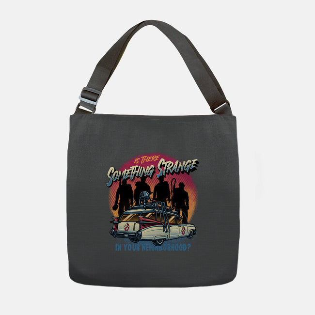 Strange Neighborhood-None-Adjustable Tote-Bag-glitchygorilla