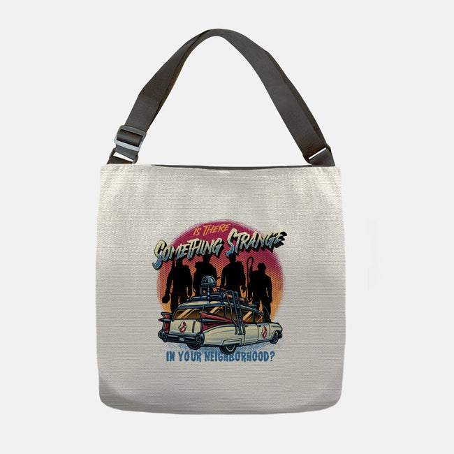 Strange Neighborhood-None-Adjustable Tote-Bag-glitchygorilla