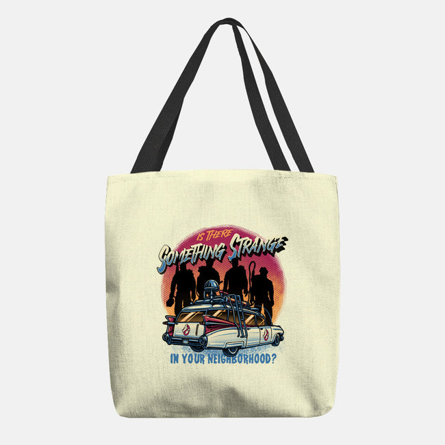 Strange Neighborhood-None-Basic Tote-Bag-glitchygorilla