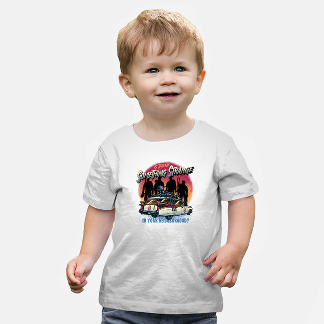 Strange Neighborhood-Baby-Basic-Tee-glitchygorilla