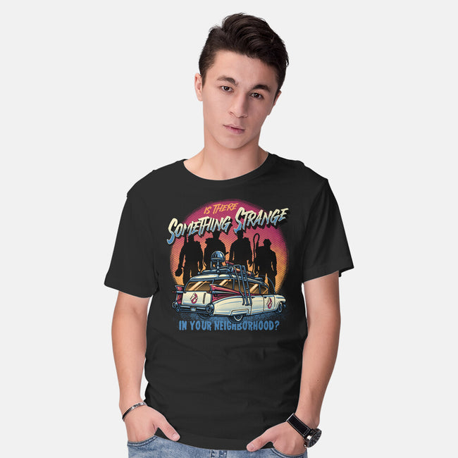 Strange Neighborhood-Mens-Basic-Tee-glitchygorilla