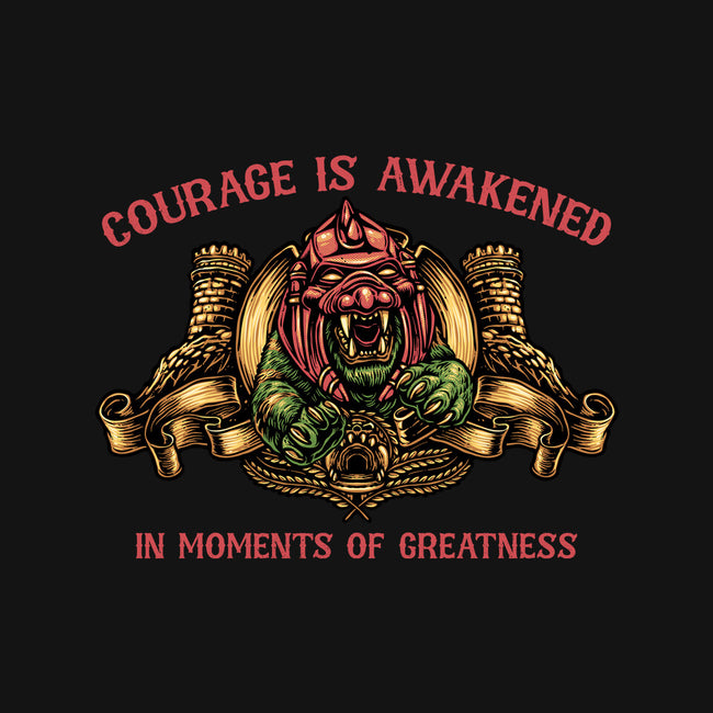 Courage Is Awakened-Mens-Heavyweight-Tee-glitchygorilla