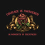 Courage Is Awakened-None-Glossy-Sticker-glitchygorilla