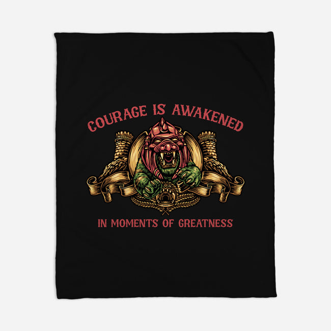 Courage Is Awakened-None-Fleece-Blanket-glitchygorilla