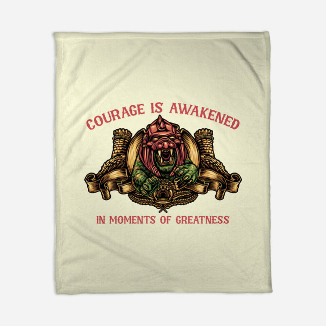 Courage Is Awakened-None-Fleece-Blanket-glitchygorilla
