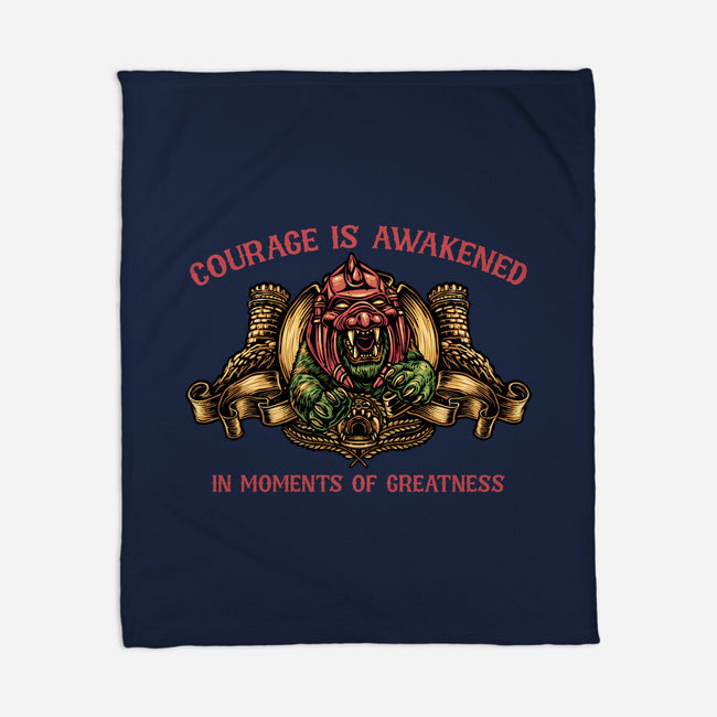 Courage Is Awakened-None-Fleece-Blanket-glitchygorilla