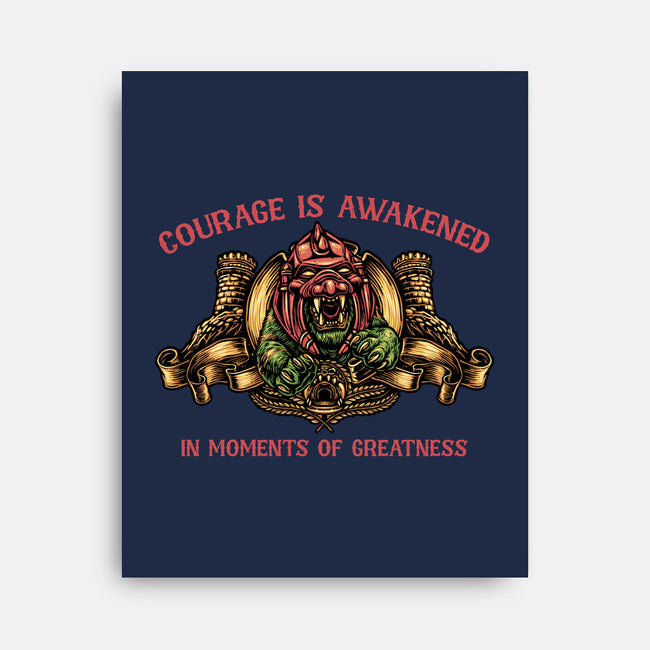 Courage Is Awakened-None-Stretched-Canvas-glitchygorilla
