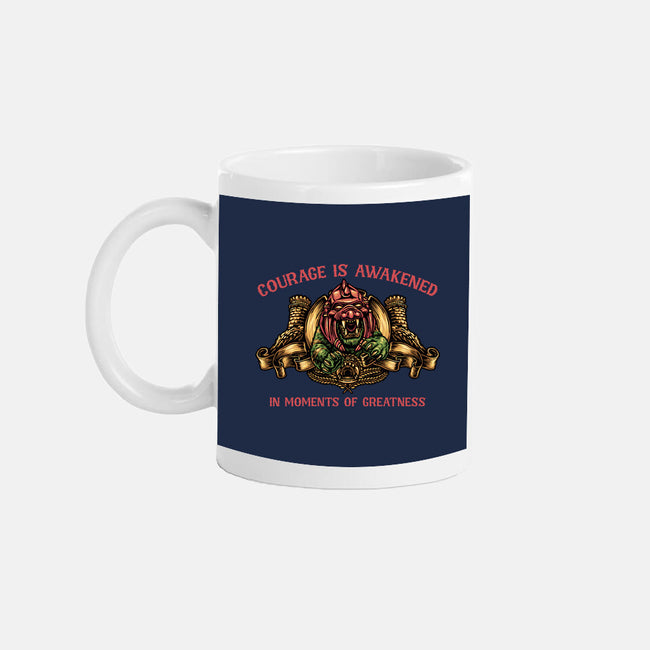 Courage Is Awakened-None-Mug-Drinkware-glitchygorilla