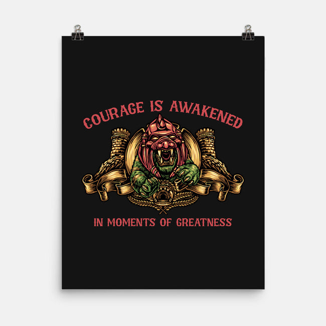 Courage Is Awakened-None-Matte-Poster-glitchygorilla