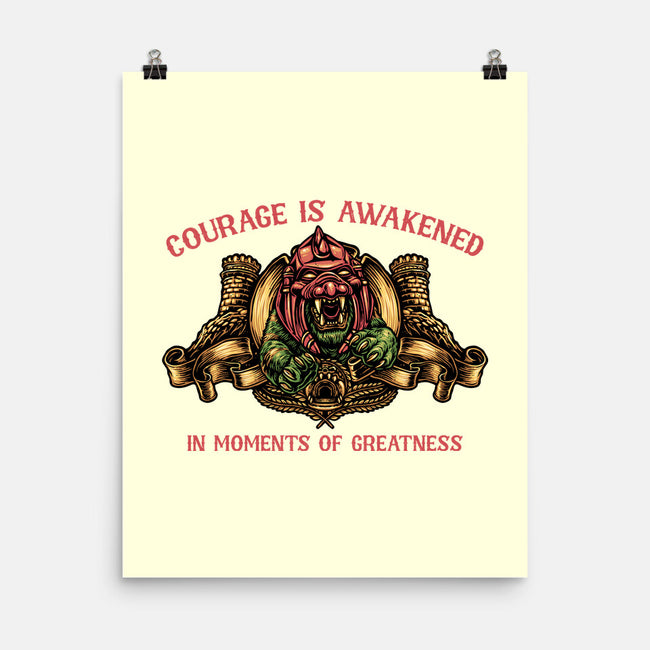 Courage Is Awakened-None-Matte-Poster-glitchygorilla