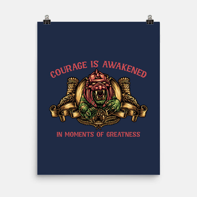 Courage Is Awakened-None-Matte-Poster-glitchygorilla