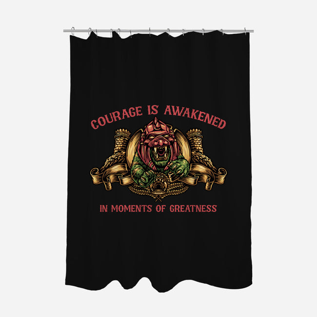 Courage Is Awakened-None-Polyester-Shower Curtain-glitchygorilla