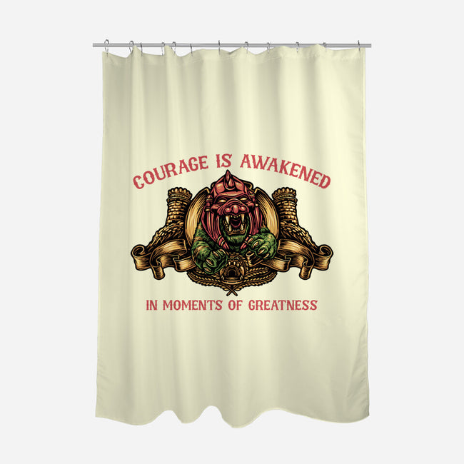 Courage Is Awakened-None-Polyester-Shower Curtain-glitchygorilla