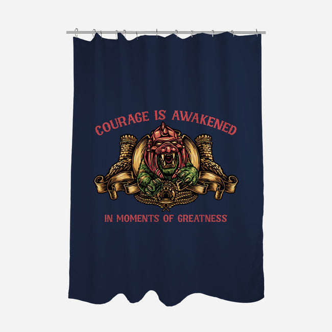 Courage Is Awakened-None-Polyester-Shower Curtain-glitchygorilla