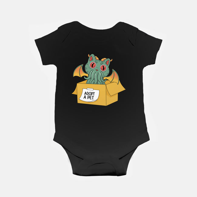 Adopt A Cathulhu-Baby-Basic-Onesie-Tri haryadi