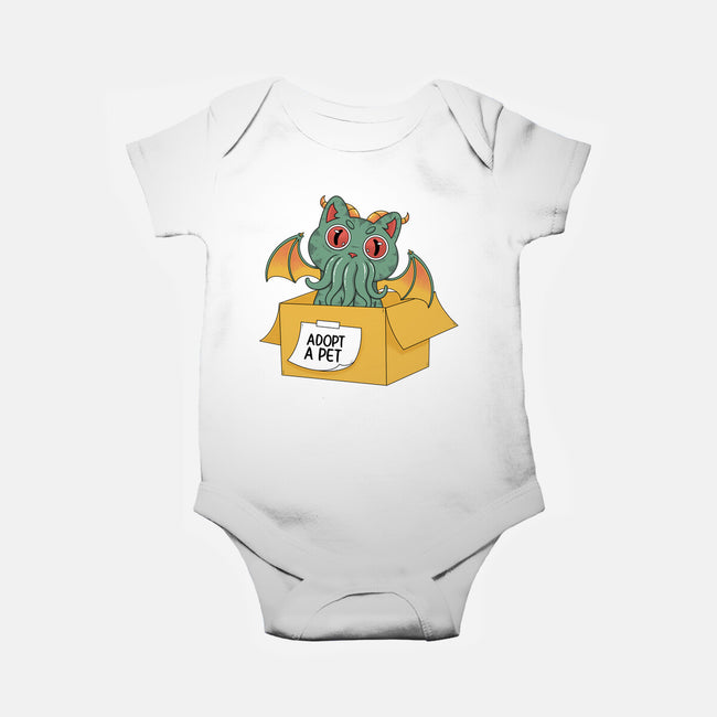 Adopt A Cathulhu-Baby-Basic-Onesie-Tri haryadi