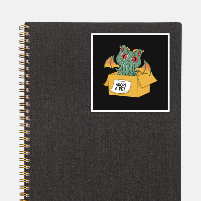 Adopt A Cathulhu-None-Glossy-Sticker-Tri haryadi
