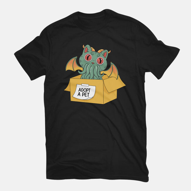 Adopt A Cathulhu-Womens-Basic-Tee-Tri haryadi