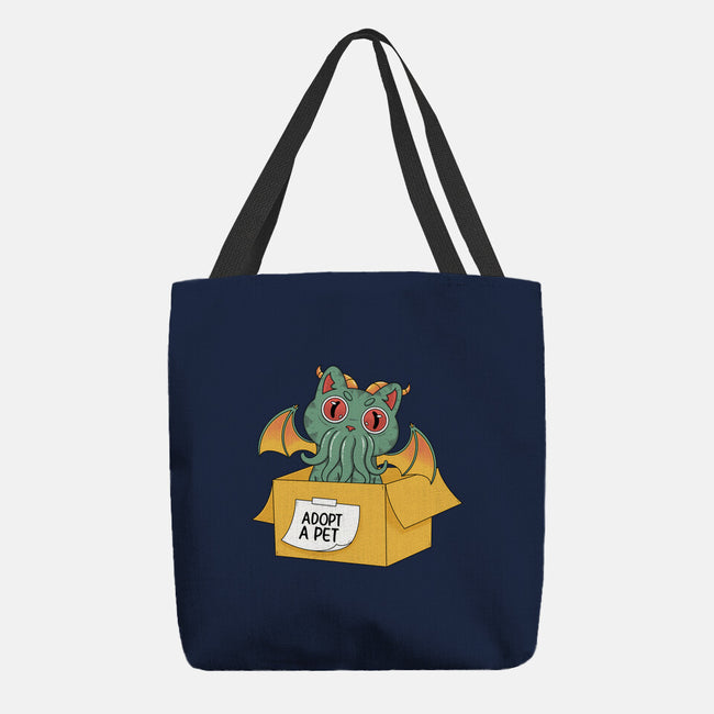 Adopt A Cathulhu-None-Basic Tote-Bag-Tri haryadi