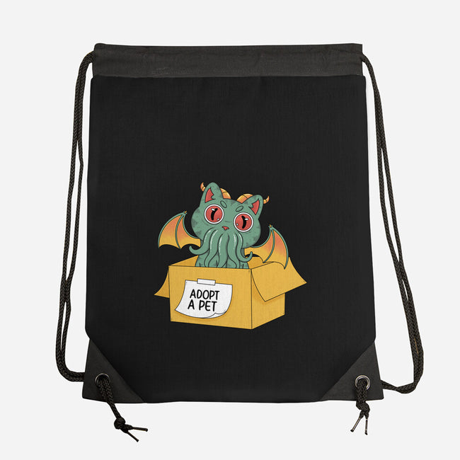 Adopt A Cathulhu-None-Drawstring-Bag-Tri haryadi