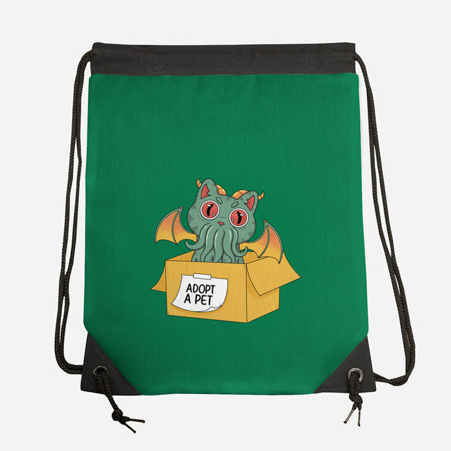 Adopt A Cathulhu-None-Drawstring-Bag-Tri haryadi