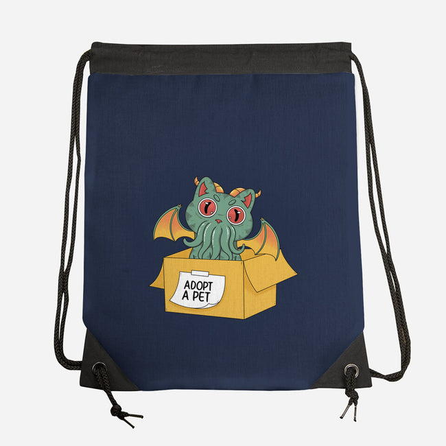 Adopt A Cathulhu-None-Drawstring-Bag-Tri haryadi