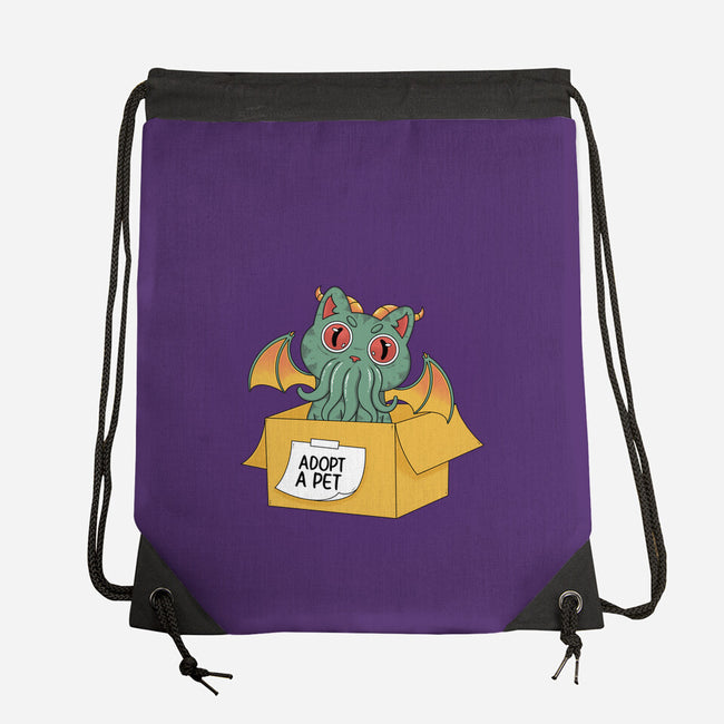Adopt A Cathulhu-None-Drawstring-Bag-Tri haryadi