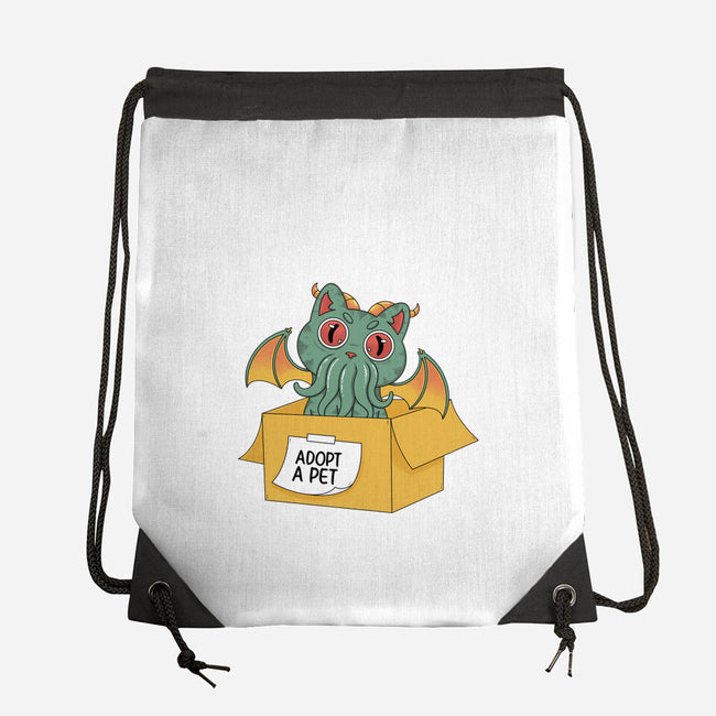 Adopt A Cathulhu-None-Drawstring-Bag-Tri haryadi