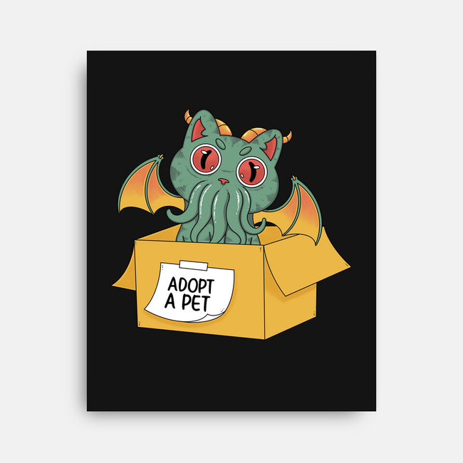 Adopt A Cathulhu-None-Stretched-Canvas-Tri haryadi