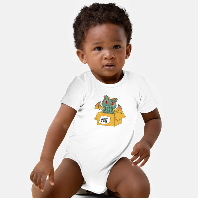 Adopt A Cathulhu-Baby-Basic-Onesie-Tri haryadi