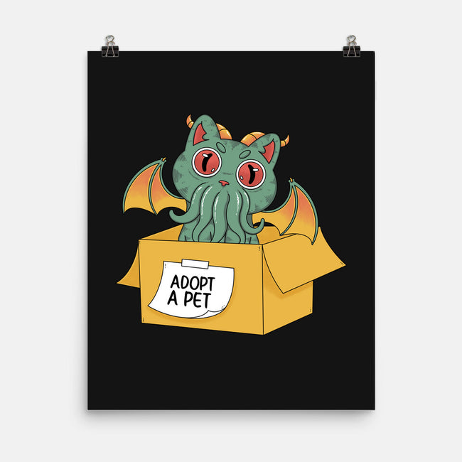 Adopt A Cathulhu-None-Matte-Poster-Tri haryadi