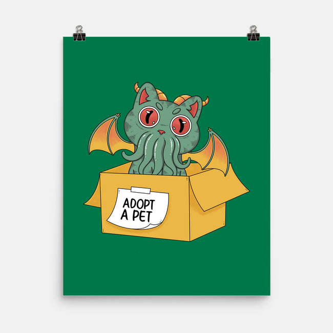 Adopt A Cathulhu-None-Matte-Poster-Tri haryadi