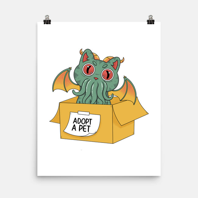 Adopt A Cathulhu-None-Matte-Poster-Tri haryadi