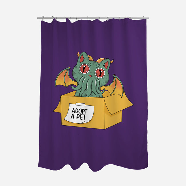Adopt A Cathulhu-None-Polyester-Shower Curtain-Tri haryadi