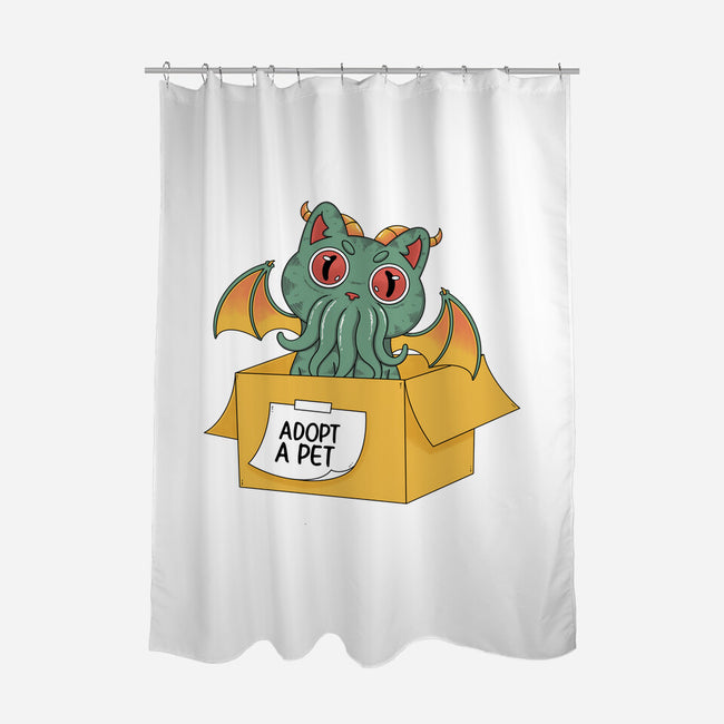 Adopt A Cathulhu-None-Polyester-Shower Curtain-Tri haryadi