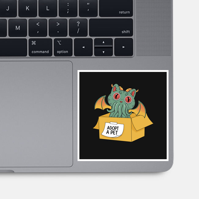 Adopt A Cathulhu-None-Glossy-Sticker-Tri haryadi