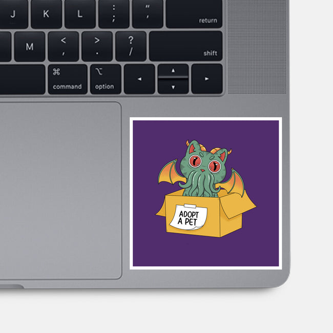 Adopt A Cathulhu-None-Glossy-Sticker-Tri haryadi