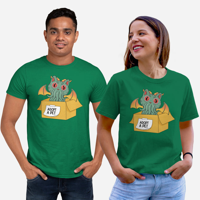 Adopt A Cathulhu-Unisex-Basic-Tee-Tri haryadi