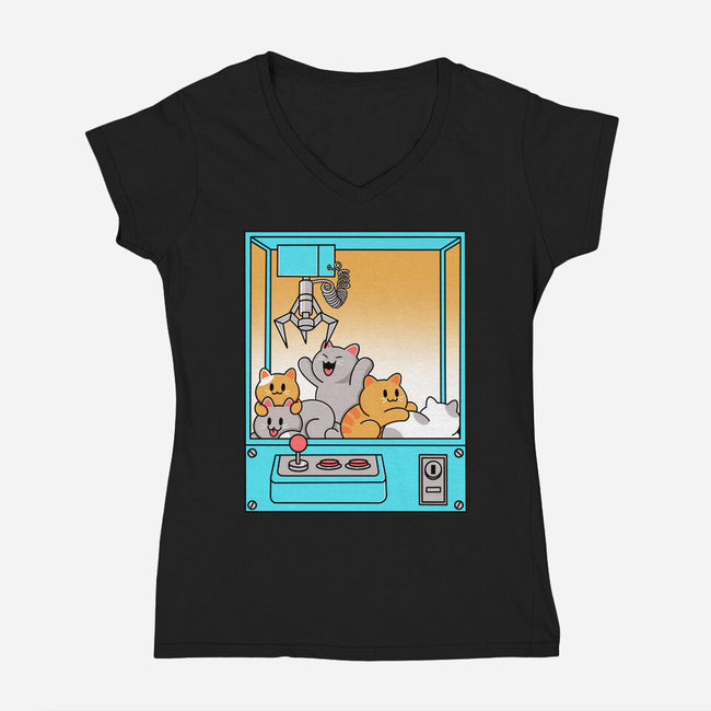 Choose Chaos-Womens-V-Neck-Tee-Tri haryadi