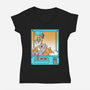 Choose Chaos-Womens-V-Neck-Tee-Tri haryadi