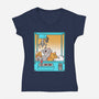 Choose Chaos-Womens-V-Neck-Tee-Tri haryadi