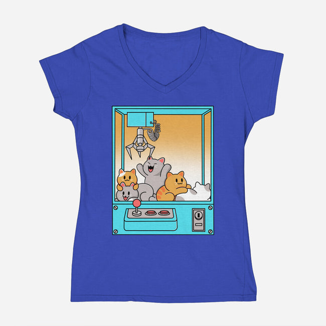 Choose Chaos-Womens-V-Neck-Tee-Tri haryadi