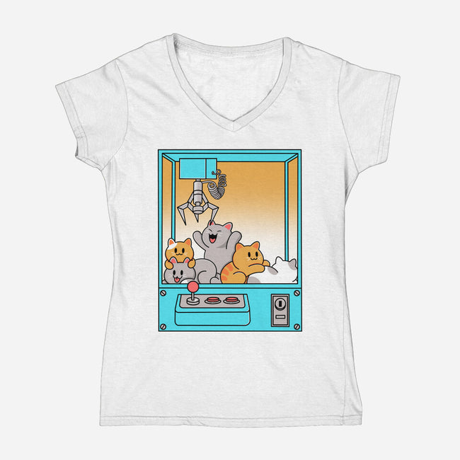 Choose Chaos-Womens-V-Neck-Tee-Tri haryadi