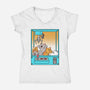 Choose Chaos-Womens-V-Neck-Tee-Tri haryadi