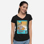 Choose Chaos-Womens-V-Neck-Tee-Tri haryadi